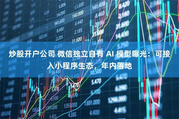 炒股开户公司 微信独立自有 AI 模型曝光：可接入小程序生态，年内落地